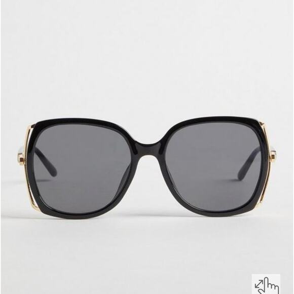 torrid Accessories - Torrid Black Square Smoke Lens Side Vent Sunglasses Sz.OS NWT